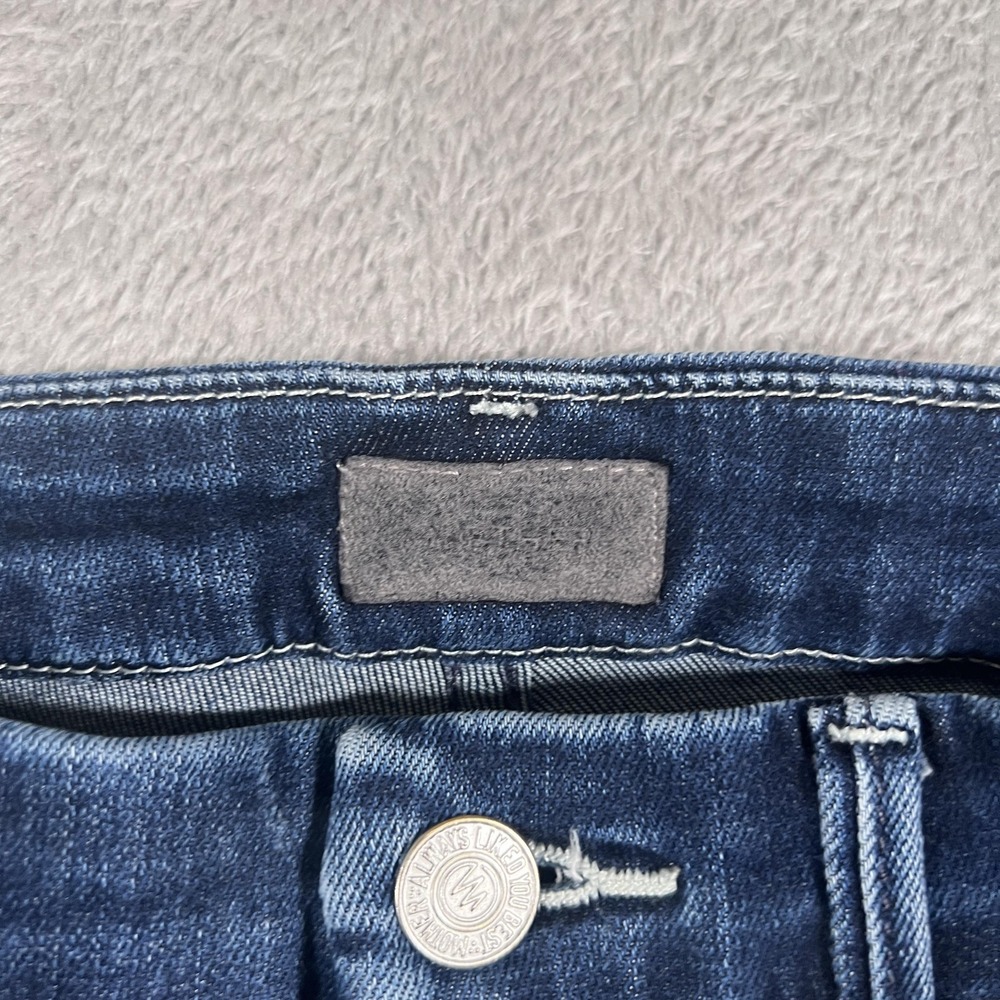 Mother Jeans Womens 27 Blue Dark Wash Skinny Stretch Denim Mid Rise Classic - Picture 4 of 11